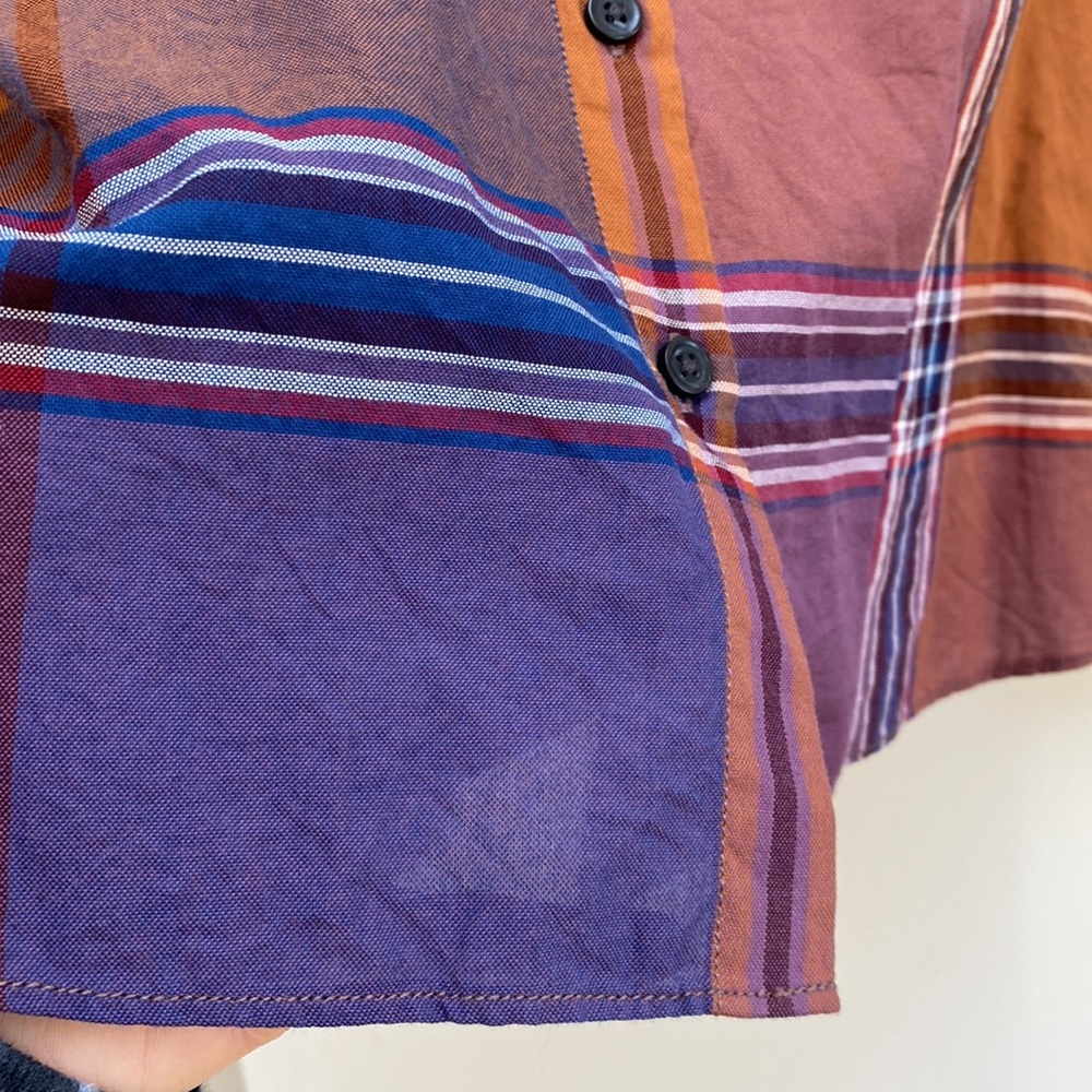 Madewell balloon sleeve plaid top - Picture 4 of 7